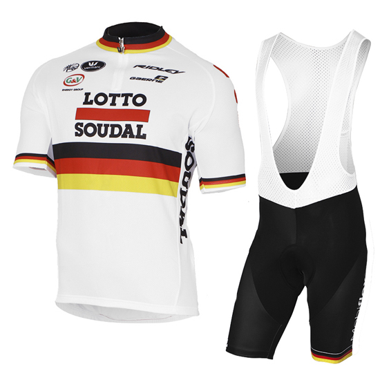 2017 Maillot Lotto Tirantes Mangas Cortas Blanco